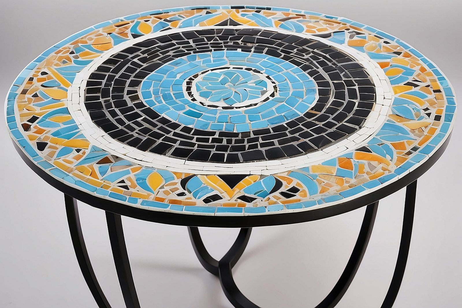 Moroccan Mosaic Tile Side Table.