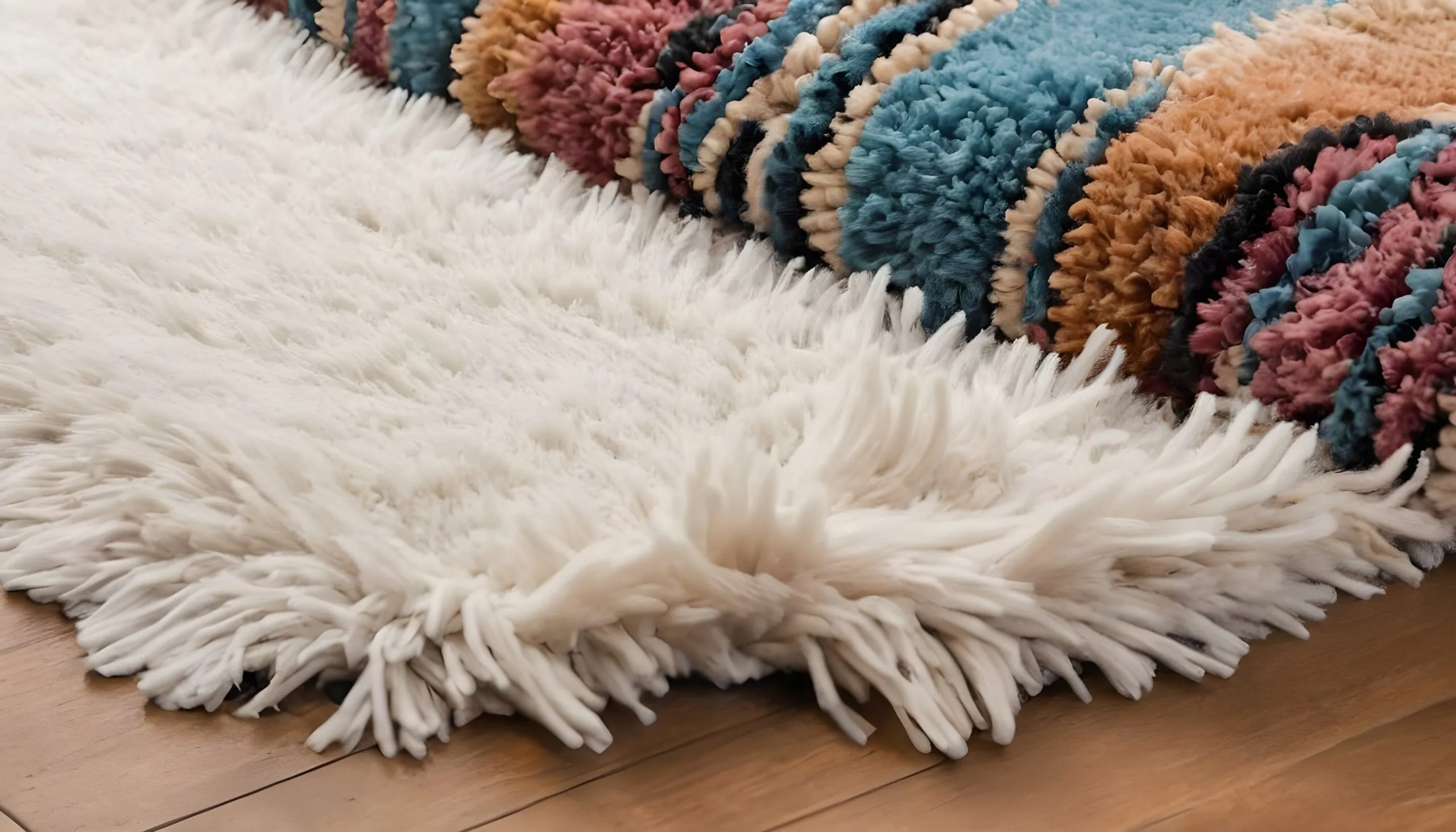 Boho shag rugs.