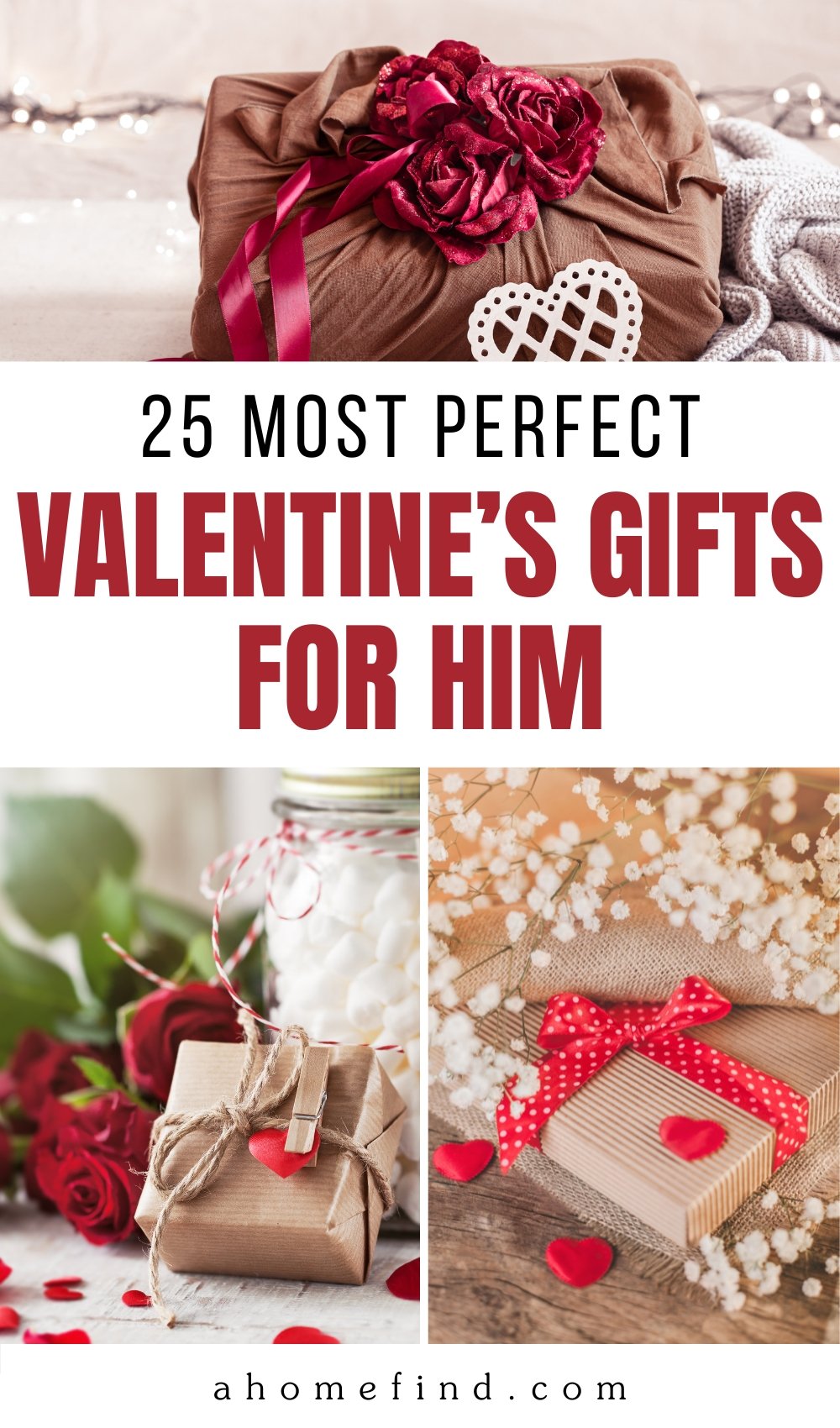 Valentine’s Gifts for Him pinterest pin.