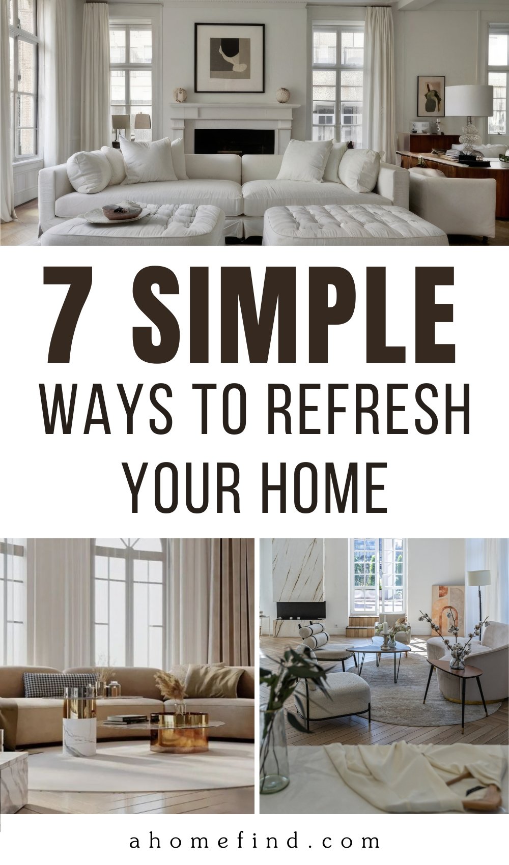 Refresh your home pinterest pin. 