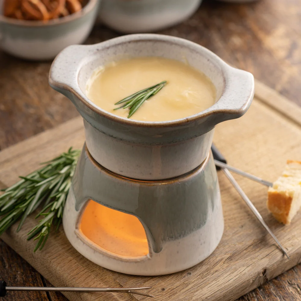 Belleek Living Tivoli Fondue Set. Belleek tivoli collection. Everyday dinnerware.