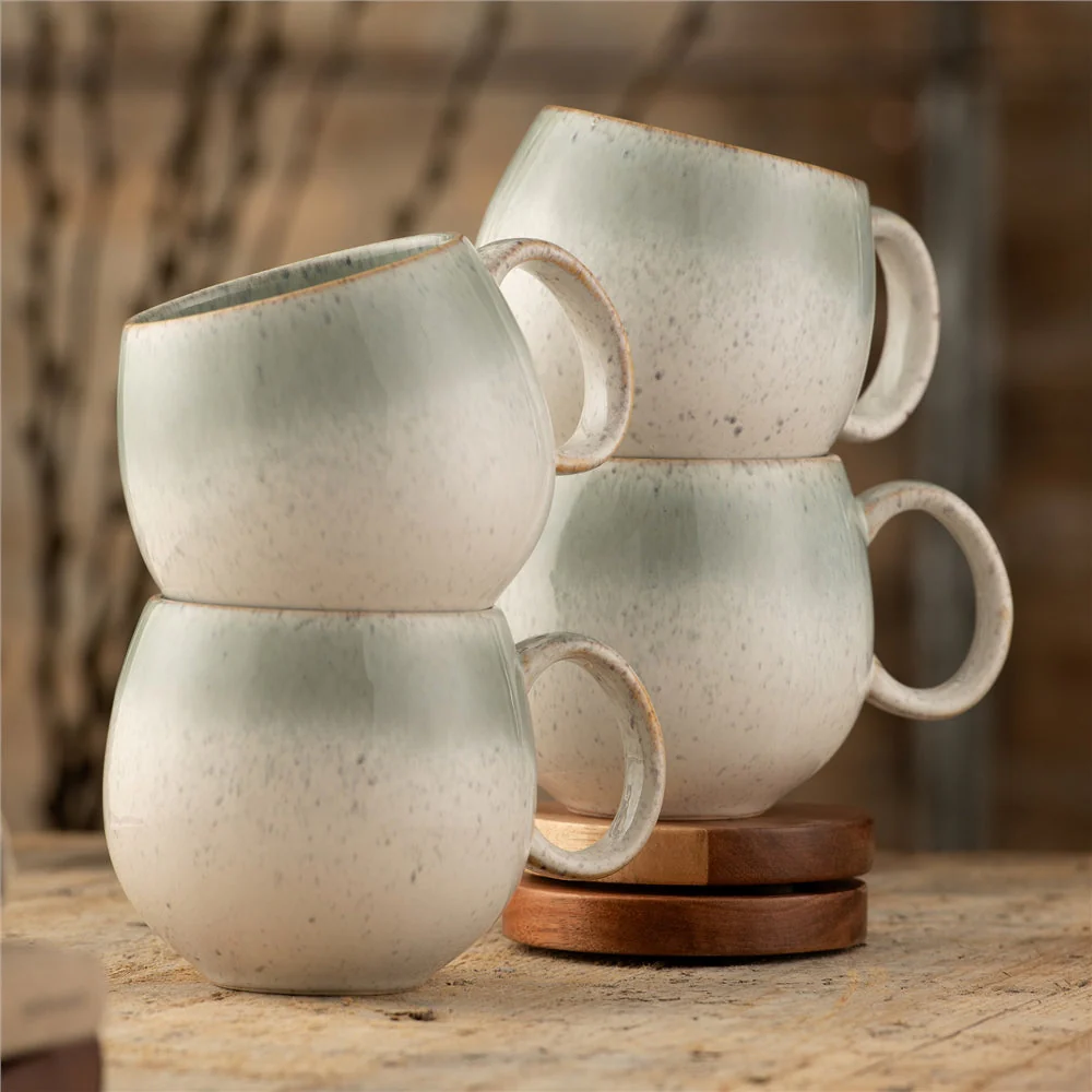 Belleek Living Tivoli Round Mug Set of 4. Belleek tivoli collection. Everyday dinnerware.