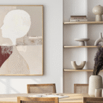 This abstract poster features the elegant silhouette of a woman set against a softly textured background. With a neutral color palette and minimalist modern design, the artwork conveys calm, balance, and quiet sophistication. Subtle shadows and natural textures highlight its Scandinavian and Japanese-inspired aesthetic, creating a timeless and serene piece of wall art. Printed on high-quality matte paper, this poster adds a refined and artistic touch to any space. Perfect for art enthusiasts and those who appreciate modern, minimalist decor.